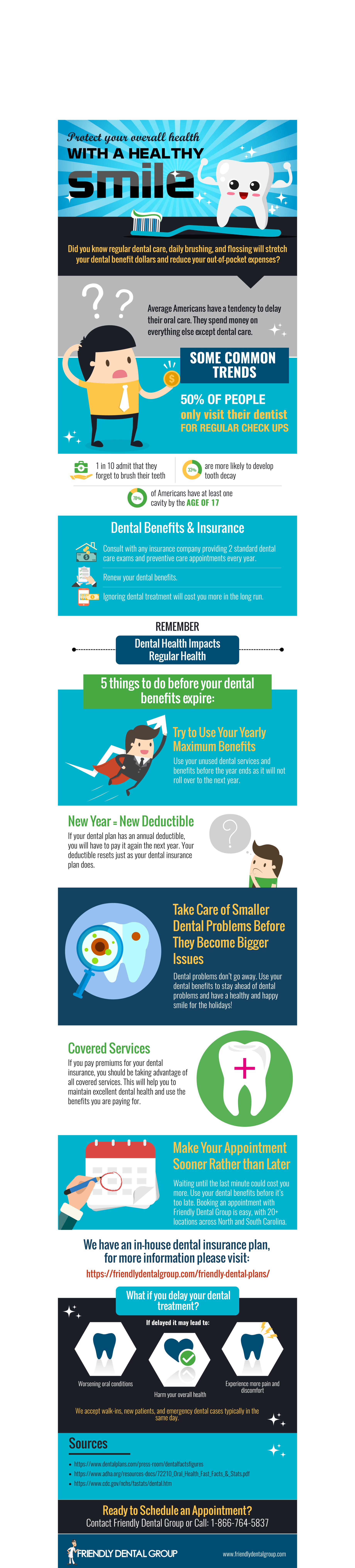 Use dental benefits before they expire infographic